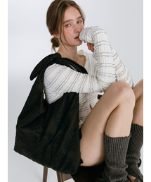 MOIFAIRE（モイフェア）の「SOFT ROUND ORGANZA BAG / BLACK（ショルダーバッグ）」