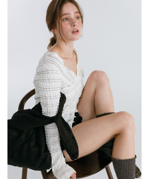 MOIFAIRE（モイフェア）の「SOFT ROUND ORGANZA BAG / BLACK（ショルダーバッグ・レディース・その他・ONE SIZE）」の3枚目の写真