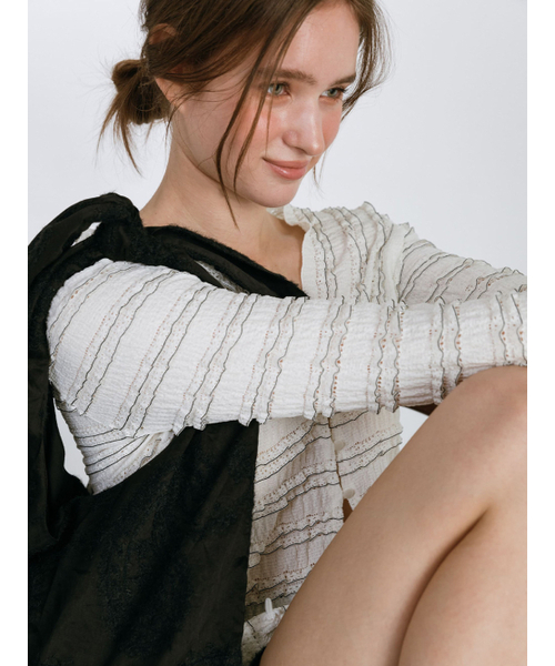 MOIFAIRE（モイフェア）の「SOFT ROUND ORGANZA BAG / BLACK（ショルダーバッグ・レディース・その他・ONE SIZE）」の4枚目の写真