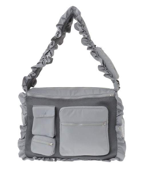 Candy Stripper（キャンディストリッパー）の「FRILL FRILL MESH バッグ（ショルダーバッグ・レディース・グレー/ブラック・FREE）」の15枚目の写真