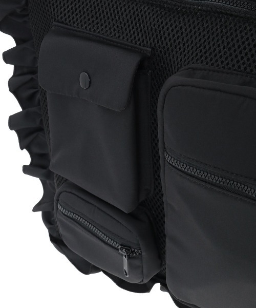 Candy Stripper（キャンディストリッパー）の「FRILL FRILL MESH バッグ（ショルダーバッグ・レディース・グレー/ブラック・FREE）」の21枚目の写真