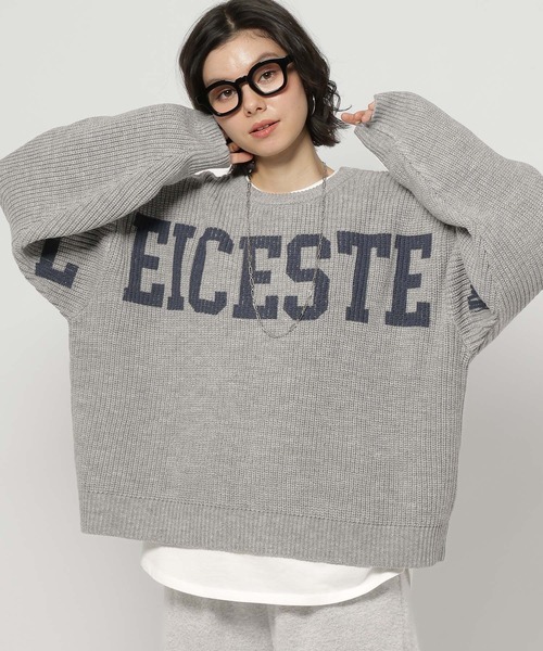 niko and...（ニコアンド）の「2WAYアソートプリントニット（ニット/セーター・レディース・アイボリー/グレー/ネイビー/ピンク・LARGE/MEDIUM）」の2枚目の写真