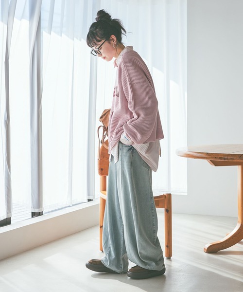 niko and...（ニコアンド）の「2WAYアソートプリントニット（ニット/セーター・レディース・アイボリー/グレー/ネイビー/ピンク・LARGE/MEDIUM）」の14枚目の写真