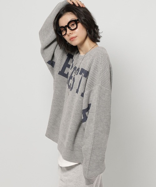 niko and...（ニコアンド）の「2WAYアソートプリントニット（ニット/セーター・レディース・アイボリー/グレー/ネイビー/ピンク・LARGE/MEDIUM）」の20枚目の写真