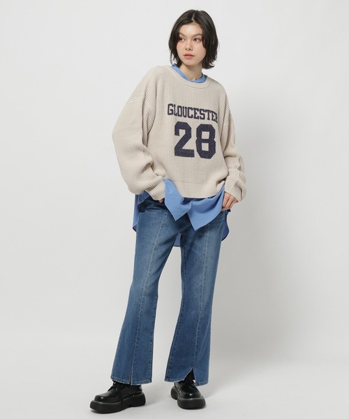 niko and...（ニコアンド）の「2WAYアソートプリントニット（ニット/セーター・レディース・アイボリー/グレー/ネイビー/ピンク・LARGE/MEDIUM）」の21枚目の写真