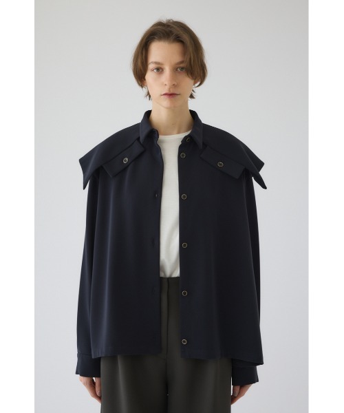 RIM.ARK(リムアーク)の「Flap design JK like SH フラップデザイン ジャケットライクシャツ(シャツ/ブラウス・レディース・ブラック/アイボリー/ネイビー・FREE)」の3枚目の写真