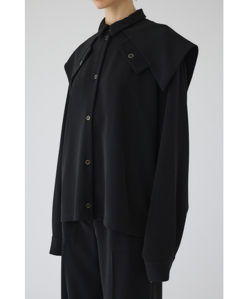 RIM.ARK(リムアーク)の「Flap design JK like SH フラップデザイン ジャケットライクシャツ(シャツ/ブラウス・レディース・ブラック/アイボリー/ネイビー・FREE)」の2枚目の写真