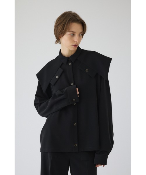 RIM.ARK(リムアーク)の「Flap design JK like SH フラップデザイン ジャケットライクシャツ(シャツ/ブラウス・レディース・ブラック/アイボリー/ネイビー・FREE)」の10枚目の写真