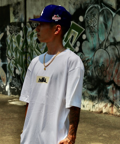 VIBGYOR（ヴィブジョー）の「BUDDIES Box Logo T-SHIRT(BDS)（Tシャツ/カットソー・メンズ・ホワイト/LT.PINK・X-LARGE/LARGE/MEDIUM/XX-LARGE）」の5枚目の写真