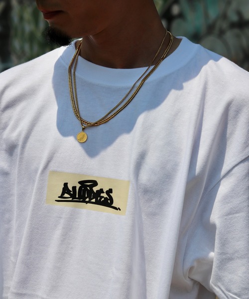 VIBGYOR（ヴィブジョー）の「BUDDIES Box Logo T-SHIRT(BDS)（Tシャツ/カットソー・メンズ・ホワイト/LT.PINK・X-LARGE/LARGE/MEDIUM/XX-LARGE）」の6枚目の写真