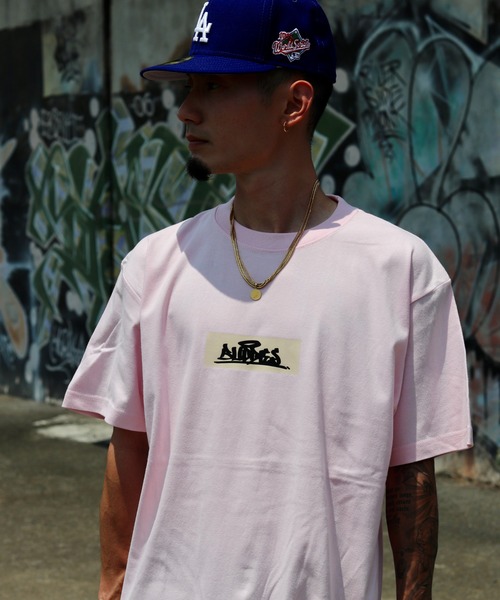 VIBGYOR（ヴィブジョー）の「BUDDIES Box Logo T-SHIRT(BDS)（Tシャツ/カットソー・メンズ・ホワイト/LT.PINK・X-LARGE/LARGE/MEDIUM/XX-LARGE）」の8枚目の写真