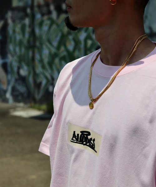 VIBGYOR（ヴィブジョー）の「BUDDIES Box Logo T-SHIRT(BDS)（Tシャツ/カットソー・メンズ・ホワイト/LT.PINK・X-LARGE/LARGE/MEDIUM/XX-LARGE）」の9枚目の写真