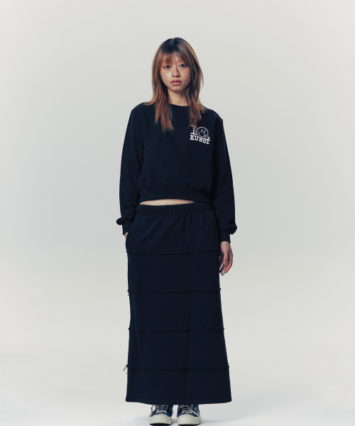 ISTKUNST（イストクンスト）の「I SMILEY KUNST SWEATSHIRTS_BLACK(IK2FSMM443A)（スウェット・レディース・ブラック・M/S）」の7枚目の写真