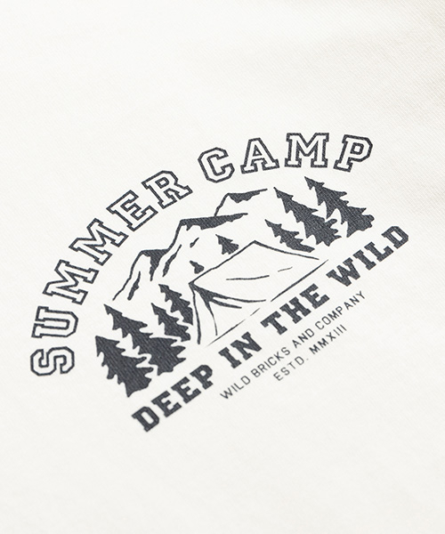 WILD BRICKS（ワイルドブリックス）の「WB SUMMER CAMP T-SHIRT (ivory)（Tシャツ/カットソー・メンズ・その他・MEDIUM/LARGE/X-LARGE）」の3枚目の写真
