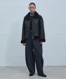 B-3 Shearling Jacket (Black/Black)