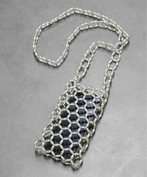 THE CELL.（ザセルドット）の「SILVERビーズ　スマホポーチ　BEADS MOBILE POUCH（スマホグッズ）」