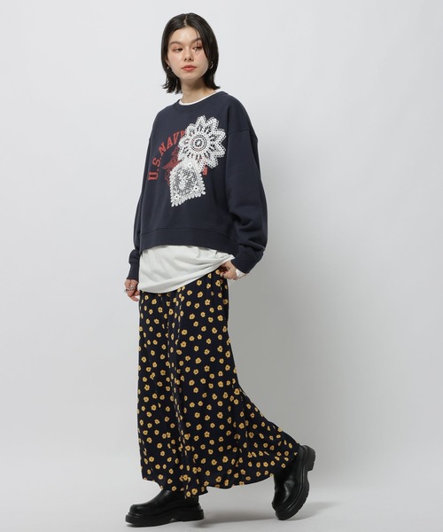 niko and...（ニコアンド）の「プリントパネルスカート（スカート・レディース・ライトベージュ/ネイビー/チャコール・FREE）」の11枚目の写真