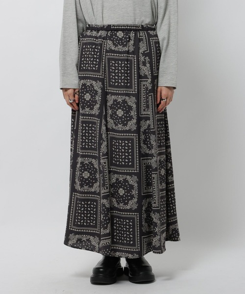 niko and...（ニコアンド）の「プリントパネルスカート（スカート・レディース・ライトベージュ/ネイビー/チャコール・FREE）」の13枚目の写真