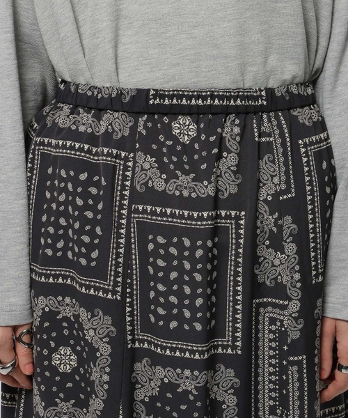 niko and...（ニコアンド）の「プリントパネルスカート（スカート・レディース・ライトベージュ/ネイビー/チャコール・FREE）」の16枚目の写真