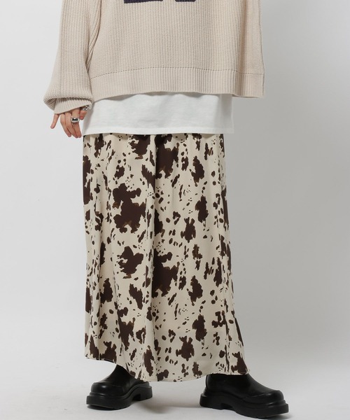 niko and...（ニコアンド）の「プリントパネルスカート（スカート・レディース・ライトベージュ/ネイビー/チャコール・FREE）」の9枚目の写真