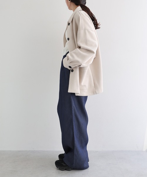 andme(アンドミー)の「テンセルデニムイージーワイドパンツ(デニムパンツ・レディース・ケミカルウォッシュ/インディゴブルー・L/M)」の12枚目の写真
