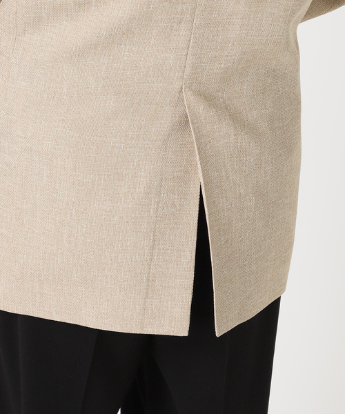 journal standard L'essage（ジャーナルスタンダードレサージュ）の「リノオックス Vネックジャケット（ノーカラージャケット・レディース・ブラック/アイボリー・FREE）」の22枚目の写真