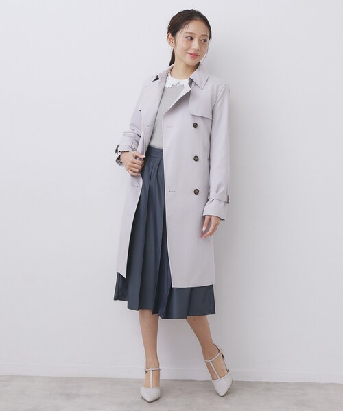 index（インデックス）の「レース衿付きピケジャージトップス【洗濯機OK】（Tシャツ/カットソー・レディース・グリーン系/ネイビー/ホワイト系5・42/40/38/36）」の21枚目の写真