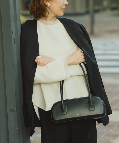 VERMEIL par iena（ヴェルメイユパーイエナ）の「SALCE サルチェ BIANCA W31xH11xD9cm 4461250004（ハンドバッグ・レディース・ブラック・FREE）」の3枚目の写真