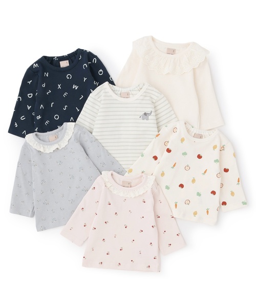 petit main（プティマイン）の「【GOODPRICE】長袖Tシャツ（その他ベビーウェア・キッズ・オフホワイト/ネイビー/カラフル/ライトグリーン/ピンク/ライトブルー・80ｃｍ/70cm）」の19枚目の写真