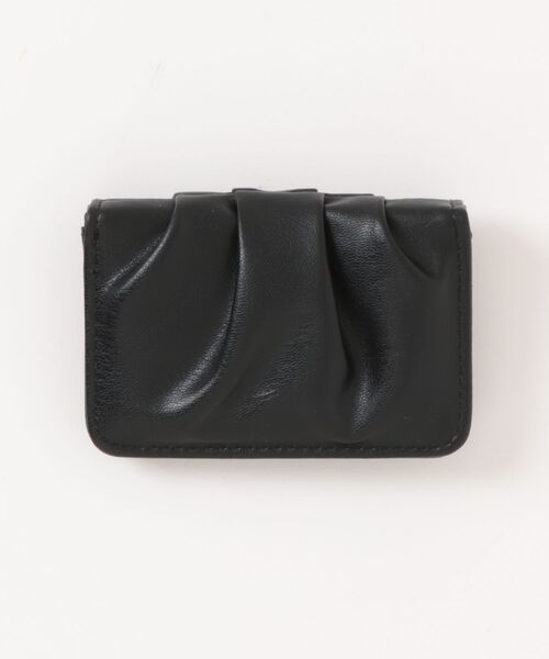 ammy.（エイミードット）の「【 ammy. / エイミードット 】 ギャザーデザイン カードケース（カードケース・レディース・アイボリー/ブラック/オリーブ/スモークピンク・FREE）」の7枚目の写真