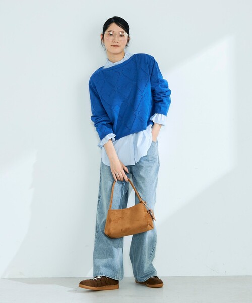 fredy emue（フレディエミュ）の「ホルダーチャーム付きワンハンドルバッグ（ショルダーバッグ・レディース・イエロー/キャメル/ブラック・FREE）」の12枚目の写真