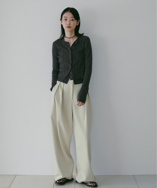 Cotton Layered Cardigan（カーディガン/ボレロ）｜anuke（アンヌーク