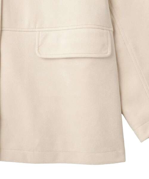 earth music&ecology（アースミュージックアンドエコロジー）の「CPOシャツジャケット（ブルゾン・レディース・ブラック/ホワイト系その他2/ブラウン・FREE）」の13枚目の写真