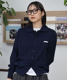 FFEIN（フェイン）の「【FFEIN（フェイン）】襟付きダブルリブニットカーディガン / ニット カーディガン ダブルリブ ボタン ピス ポケット（カーディガン/ボレロ）」