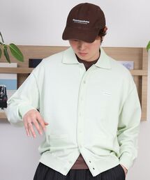 FFEIN（フェイン）の「【FFEIN（フェイン）】襟付きダブルリブニットカーディガン / ニット カーディガン ダブルリブ ボタン ピス ポケット（カーディガン/ボレロ）」