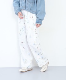 花柄プリントパンツ