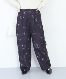 花柄プリントパンツ