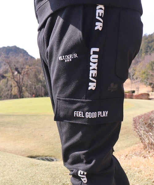 LUXE/R GOLF(ラグジュ ゴルフ)の「(RM)【LUXE/R GOLF】ポンチ サイドライン コード刺繍 カーゴパンツ(カーゴパンツ・メンズ・ベージュ系/ブラック/ホワイト・X-LARGE/LARGE/MEDIUM)」の16枚目の写真