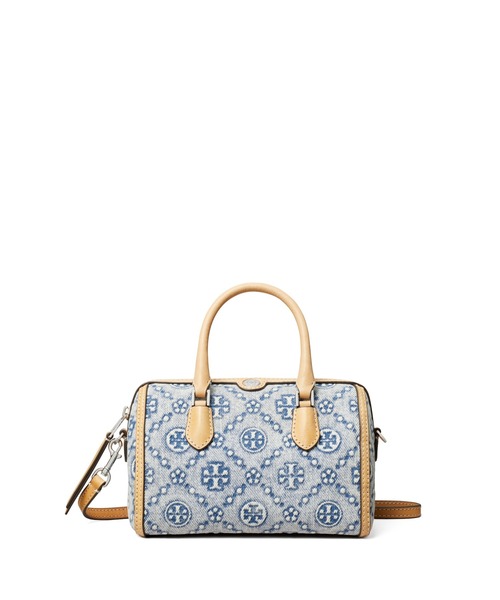 TORY BURCH(トリーバーチ)の「Tモノグラム デニム プチバレルバッグ(ショルダーバッグ・レディース・ブルー・ONE SIZE)」の2枚目の写真