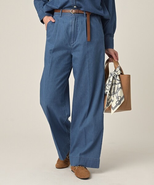 UNTITLED（アンタイトル）の「ライトウェイトデニムパンツ（デニムパンツ・レディース・ブルー/ブルー系その他・00/01/02/03/04/42/44/46/48/50）」の6枚目の写真