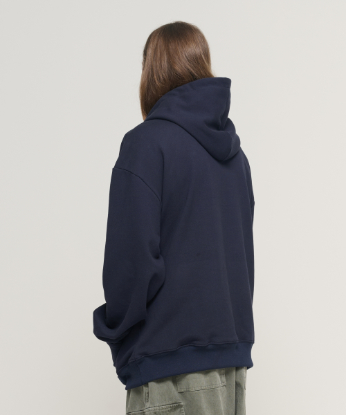 CARGOBROS(カーゴブロス)の「サークルロゴオーバーフィットフードTシャツ(ネイビー)(パーカー・メンズ・その他・SMALL/MEDIUM/LARGE/X-LARGE/S-M/M-L/L-XL/XL-XXL)」の4枚目の写真