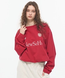 CODDERR（コーダー）の「【CODDERR】ゲームロゴ刺繍 ドローコード オーバーサイズ ロンT（Tシャツ/カットソー）」