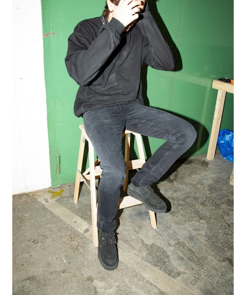 Nudie Jeans(ヌーディージーンズ)の「Nudie Jeans/ヌーディージーンズ Lean Dean / スリムテーパードジーンズ / Deep Tracks(デニムパンツ・メンズ・ブラック系その他・29/30/33/34/31/32/36)」の5枚目の写真