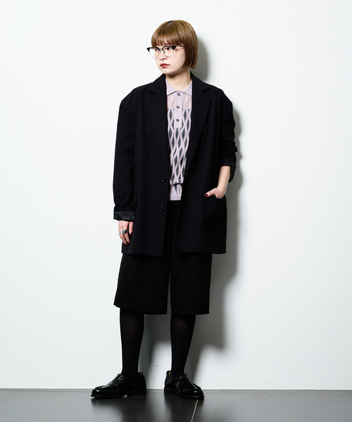 TAAKK(ターク)の「TAAKK WAVEFORM MESH POLO KNIT TA26SS-KN065:ニット(ニット/セーター・レディース・ラベンダー・MEDIUM)」の4枚目の写真