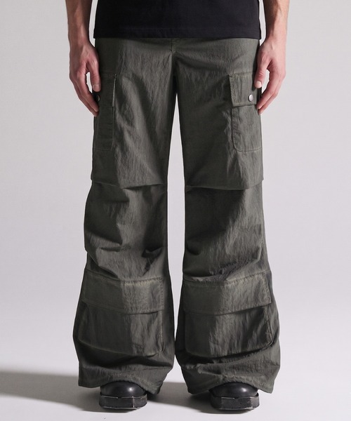 GRANCY】Dirty Nylon Cargo Pants / ダーティナイロンカーゴパンツ