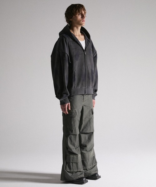 GRANCY(グランシー)の「【GRANCY】Dirty Nylon Cargo Pants / ダーティナイロンカーゴパンツ(カーゴパンツ・メンズ・カーキ/ブラウン・L/M/S)」の20枚目の写真