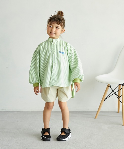 undeny.（アンディニ－）の「アンディニー ストライプシャツ（シャツ/ブラウス・キッズ・イエロー/ピンク/イエロー×グリーン・M/L/XL）」の8枚目の写真