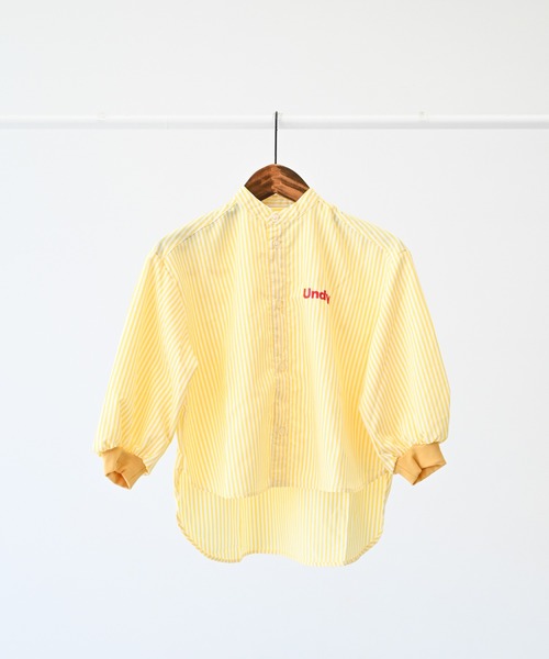 undeny.（アンディニ－）の「アンディニー ストライプシャツ（シャツ/ブラウス・キッズ・イエロー/ピンク/イエロー×グリーン・M/L/XL）」の12枚目の写真