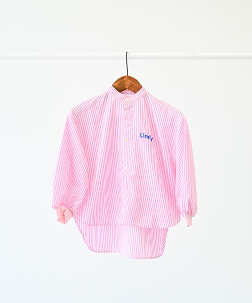 undeny.（アンディニ－）の「アンディニー ストライプシャツ（シャツ/ブラウス・キッズ・イエロー/ピンク/イエロー×グリーン・M/L/XL）」の5枚目の写真