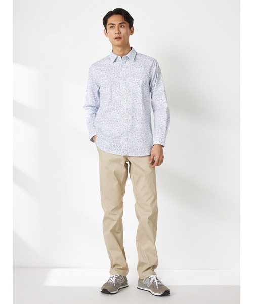 McGREGOR(マックレガー)の「スプリングフラワープリントシャツ(シャツ/ブラウス・メンズ・アイボリー/ブルー・L/XL/M)」の4枚目の写真